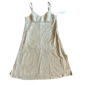 Giuliana Teso Green 100% Leather Suede Dress Perforated Size Small Women's NWT